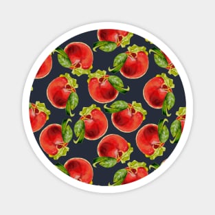 Cute Red and Pink Peachy Peaches Fruits Pattern Gift Magnet